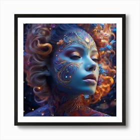 Psychedelic Beauty Art Print