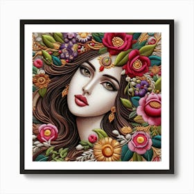 Flower Girl 1 Art Print