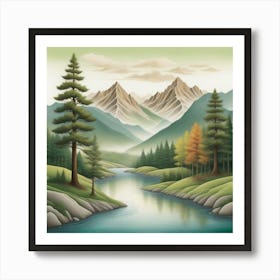 River Valley Art Print