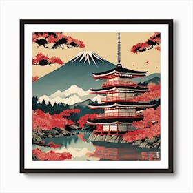 Japanese Pagoda 3 Art Print