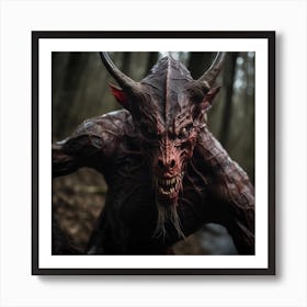 Demon In The Woods 2 Art Print