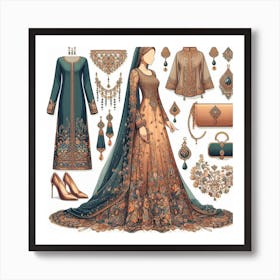 Beautiful Dress Art Print