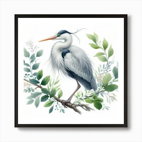 Heron 1 Art Print