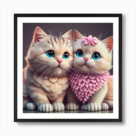 Cute Kittens Art Print