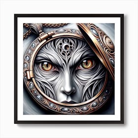 Woman's Face Art Print