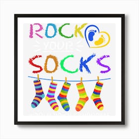 Trending Kids World Down Syndrome Day Awareness Rock Your Socks Boys Art Print