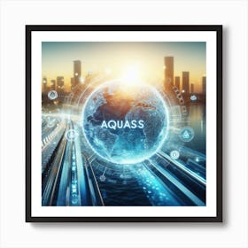Aquass - Futuristic City Art Print