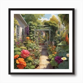 Garden Path 20 Art Print