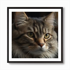 Cat Stares At The Camera Art Print