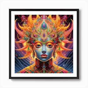 Psychedelic Woman Affiche