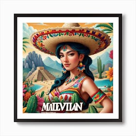 Mexican Girl 75 Art Print