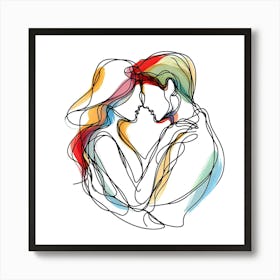 Creative Love And Relationship Illustration 39 Art Print