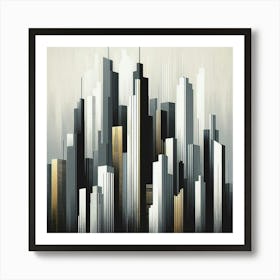 Cityscape Canvas Print Art Print