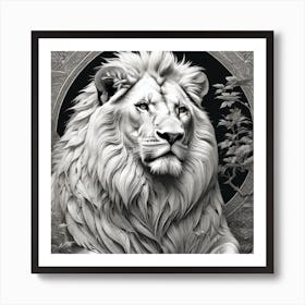 Lion Of The Forest Art Print