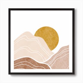 Abstract Landscape Painting 3 Art Print