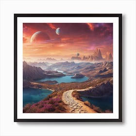 Star Path Art Print