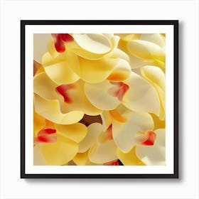 Delicate Yellow Orchids Art Print