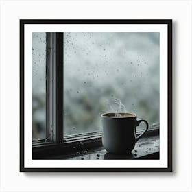 Coffee Cup On A Window Sill 5 Art Print