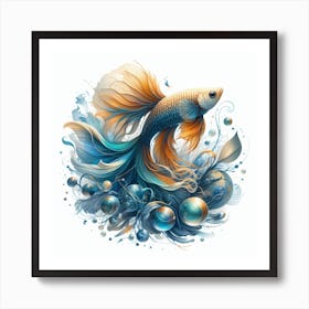 Aquarium fish 2 Art Print