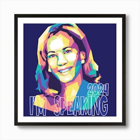 Kamala Harris 2024 We Re Not Going Back Art Print