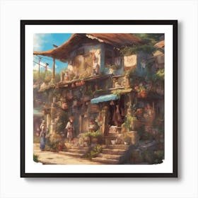 Village ( Bohemian Design ) Art Print