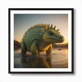 Dinosaur - Dinosaur Stock Videos & Royalty-Free Footage Art Print