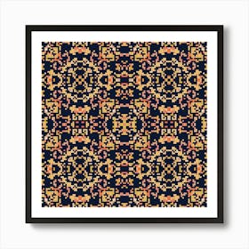 Beautiful knitted embroidery. Geometric ethnic oriental pattern traditional 6 Art Print