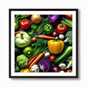 Colorful Vegetables 9 Art Print