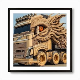 Dragon Truck Art Print