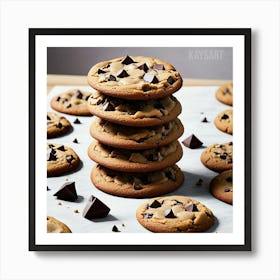 Chocolate Chip Cookies 3 Art Print