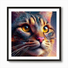 Cat In The City 3 Art Print