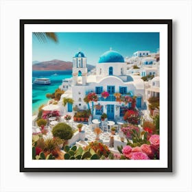 Greece Stock Videos & Royalty-Free Footage Art Print