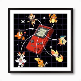 Catch - Pokemon Fire Art Print