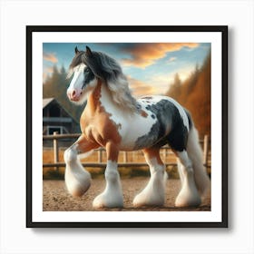 Clydesdale Horse 2 Art Print