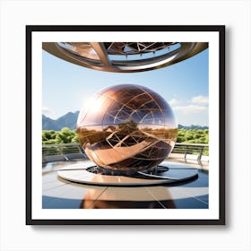 Futuristic Sphere 8 Art Print