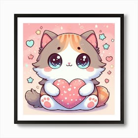 Cute Cat 4 Art Print