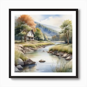 House By The River 2 Art Print