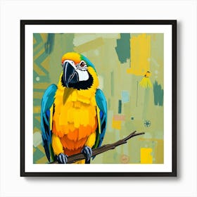 Colorful Parrot 2 Art Print