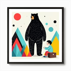 Illustration Of A Bear 7 Art Print