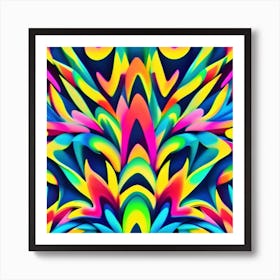 Abstract Psychedelic Pattern 1 Art Print