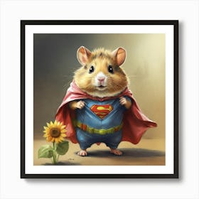 Super Hamster 2 Art Print