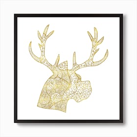 Pattern of Deer Art Print