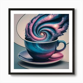 Galaxy Coffee Cup 5 Art Print