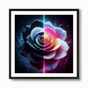 Two Roses Art Print