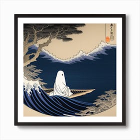 Ghost In A Boat 1 Art Print