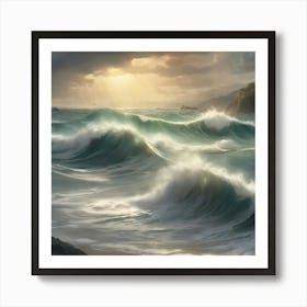 Ocean Waves Art Print