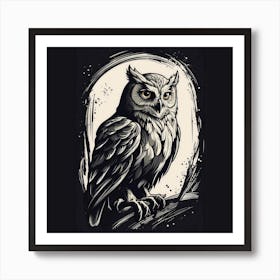 Owl wall art Art Print