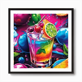 Colorful Drink 7 Art Print