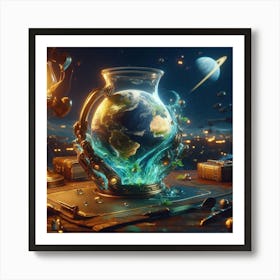 Earth In A Vase Art Print