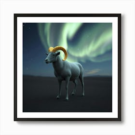 Ram With Horns 2 Art Print